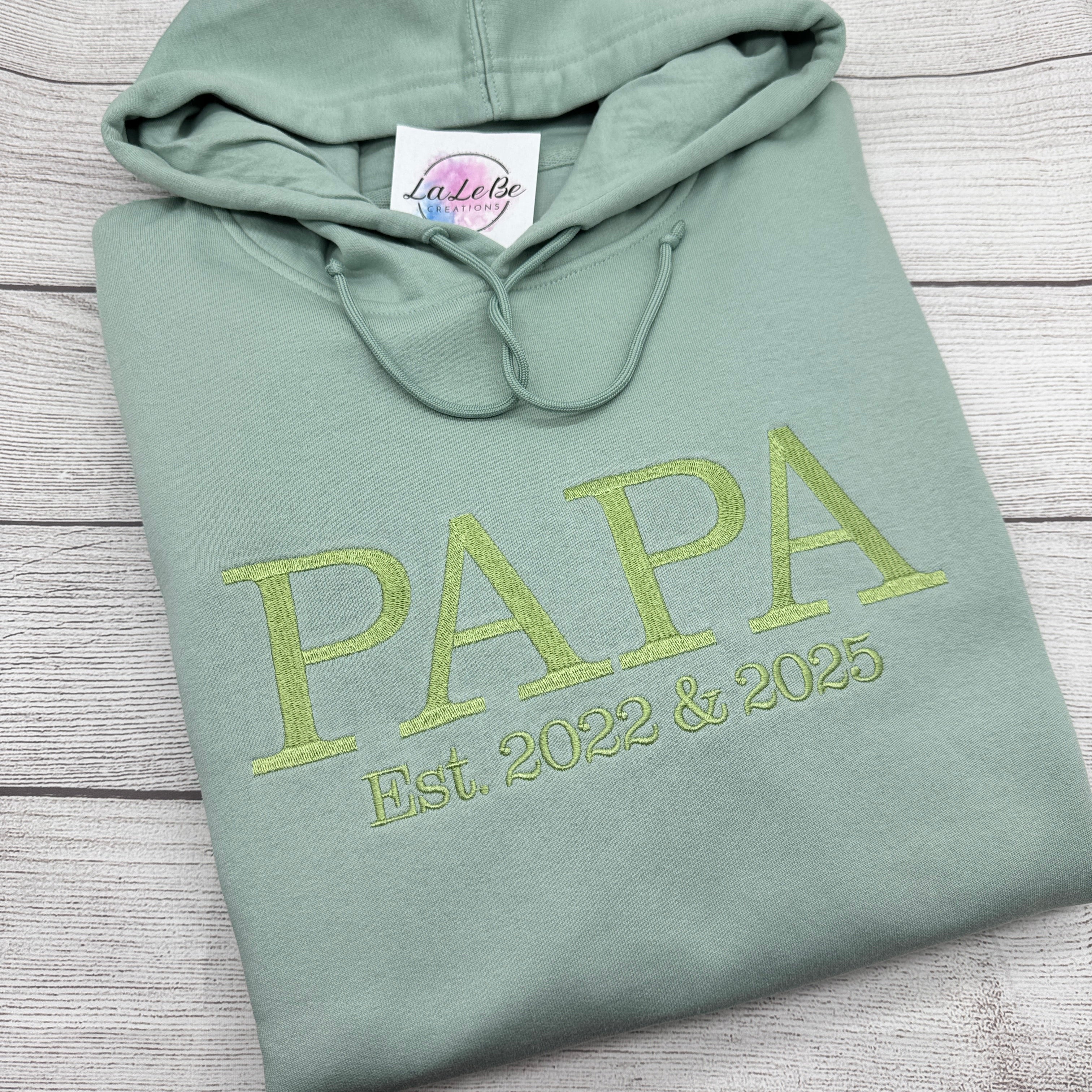PAPA OPA personalisierter Hoodie als Weihnachtsgeschenk