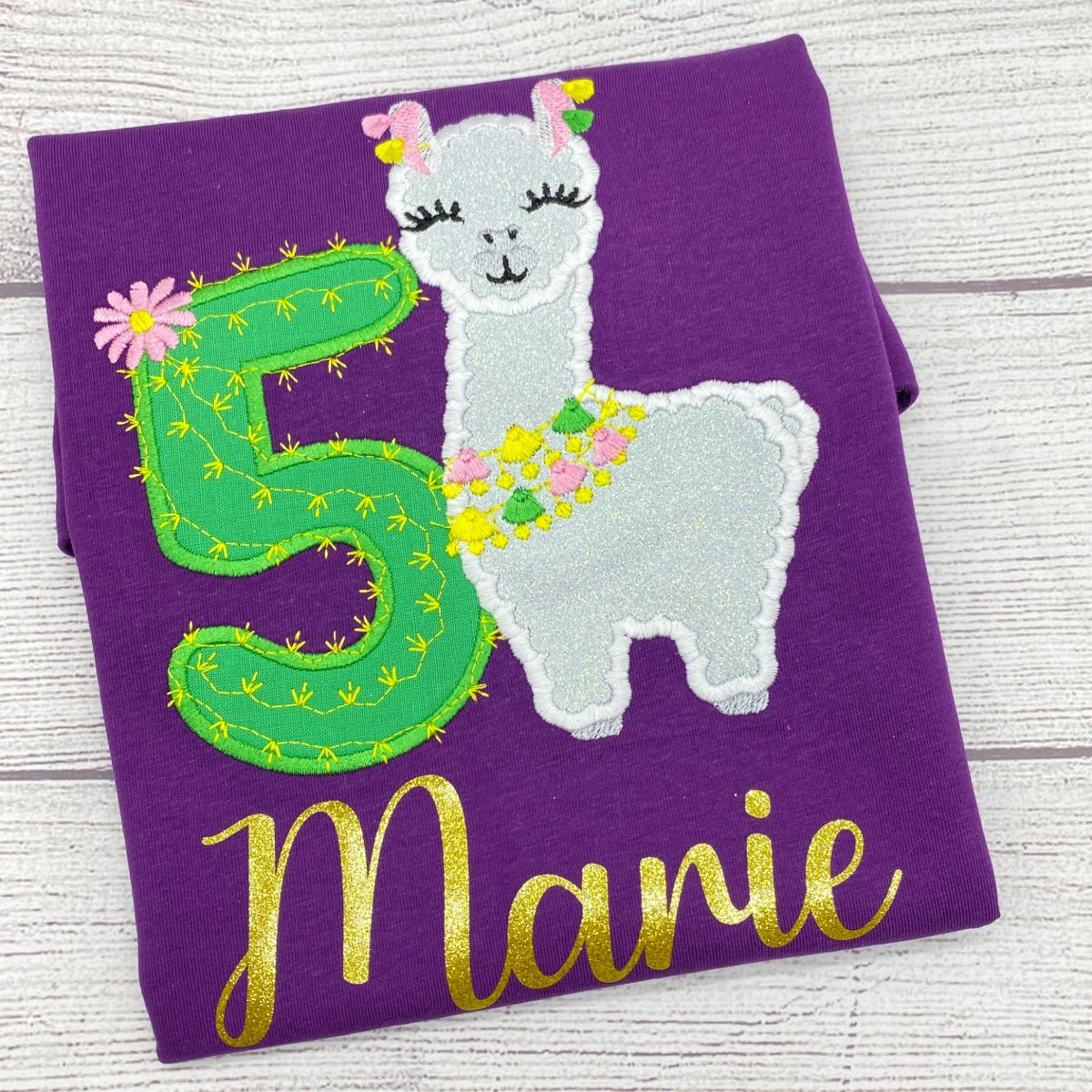 Geburtstagsshirt Lama und Kaktus