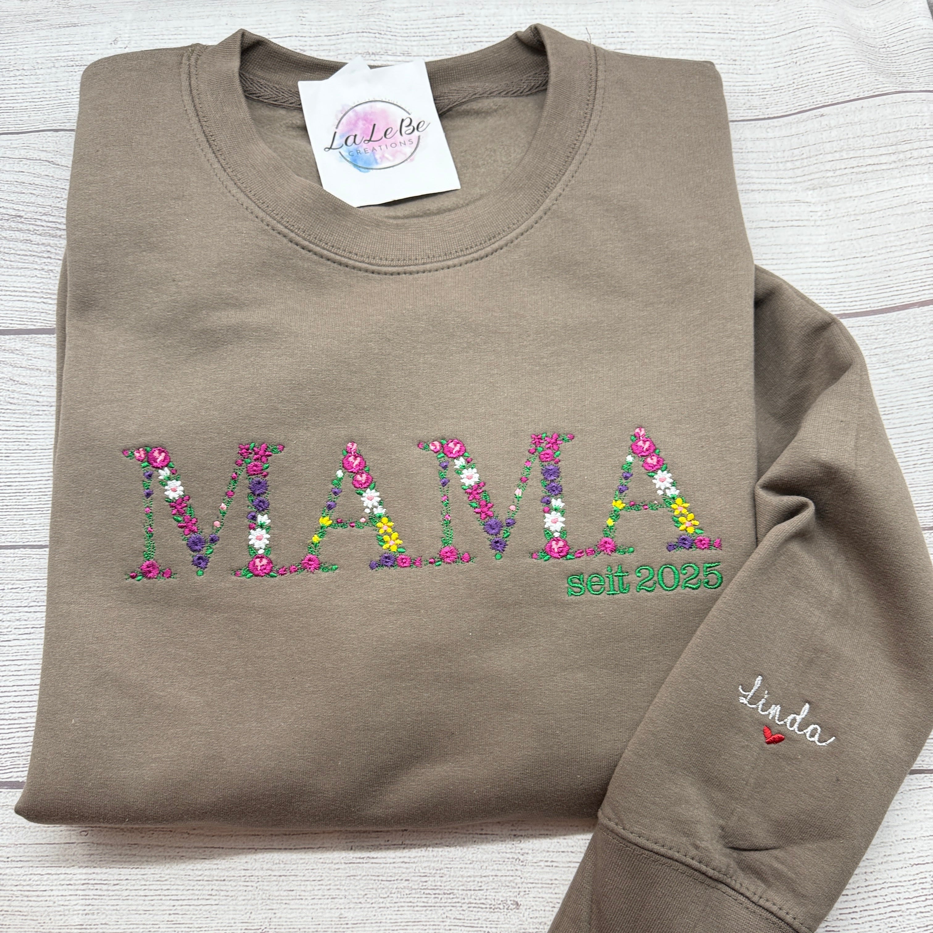 MAMA Sweatshirt personalisiert mit Geburtsjahrgang