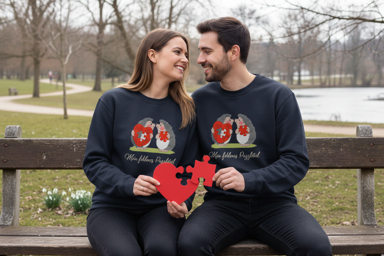 Valentinstag Igel Partnerlook - Sweatshirt & Hoodie