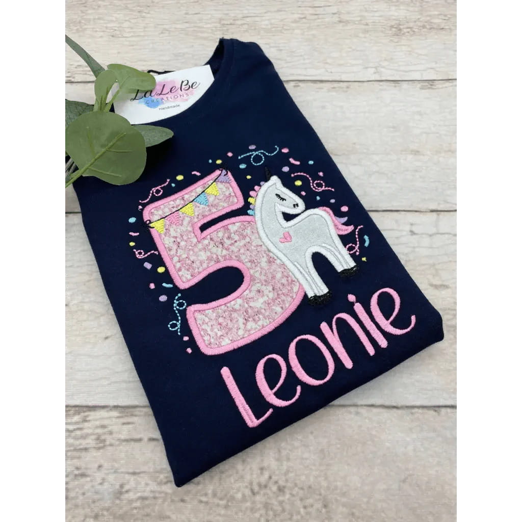 Einhorn Geburtstagsshirt für Mädchen