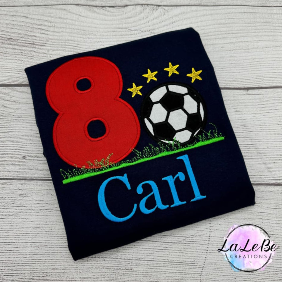 Fußball - Geburtstagsshirts für echte Fans: Individuell bestickt & unvergesslich - lalebecreations.de