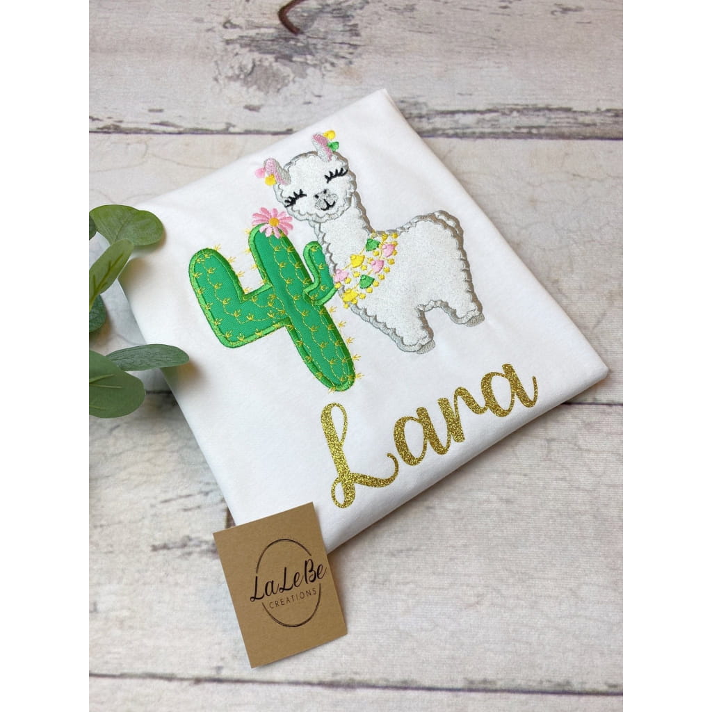 Geburtstagsshirt Lama und Kaktus