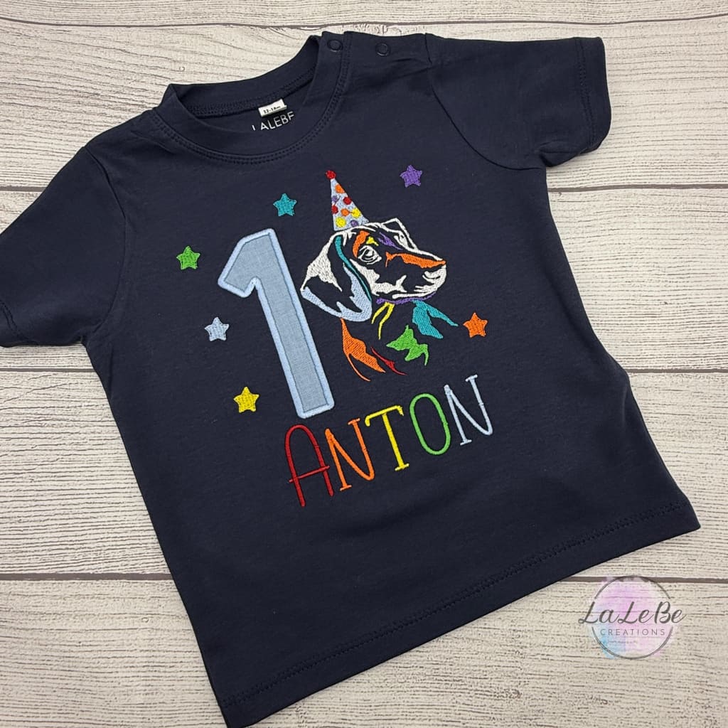 Hund Dackel Geburtstags-Shirt für Kinder