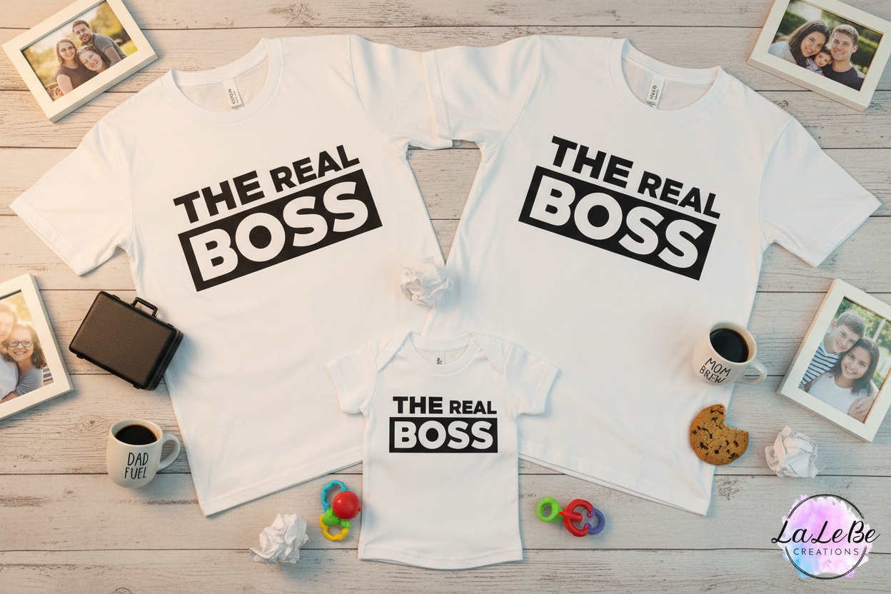 The Boss Real New - Lustiges Familien Partnerlook Set