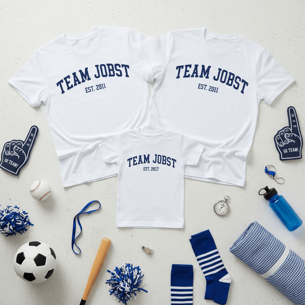 Team Familie Partnerlook - Personalisiert mit Familienname