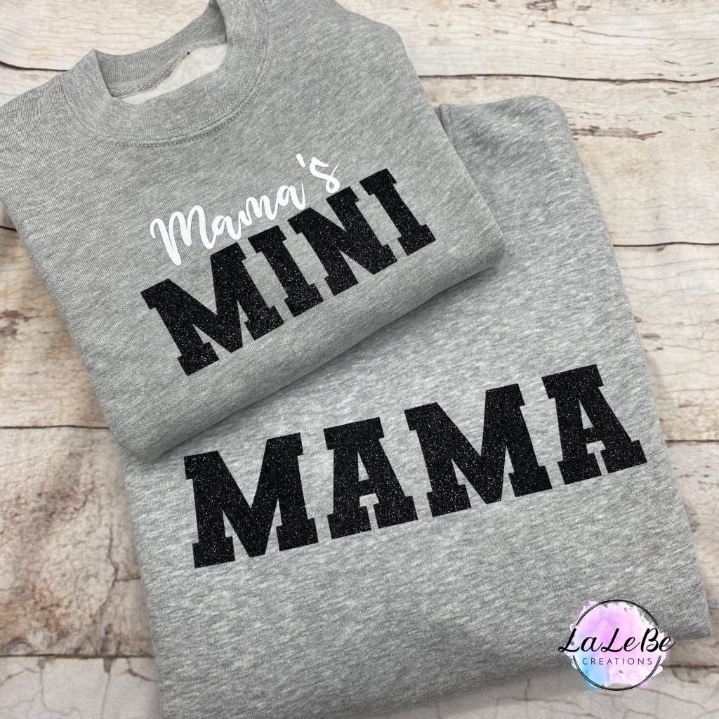 Mama Mini Partnerlook Sweatshirt für Mutter & Kind - lalebecreations.de