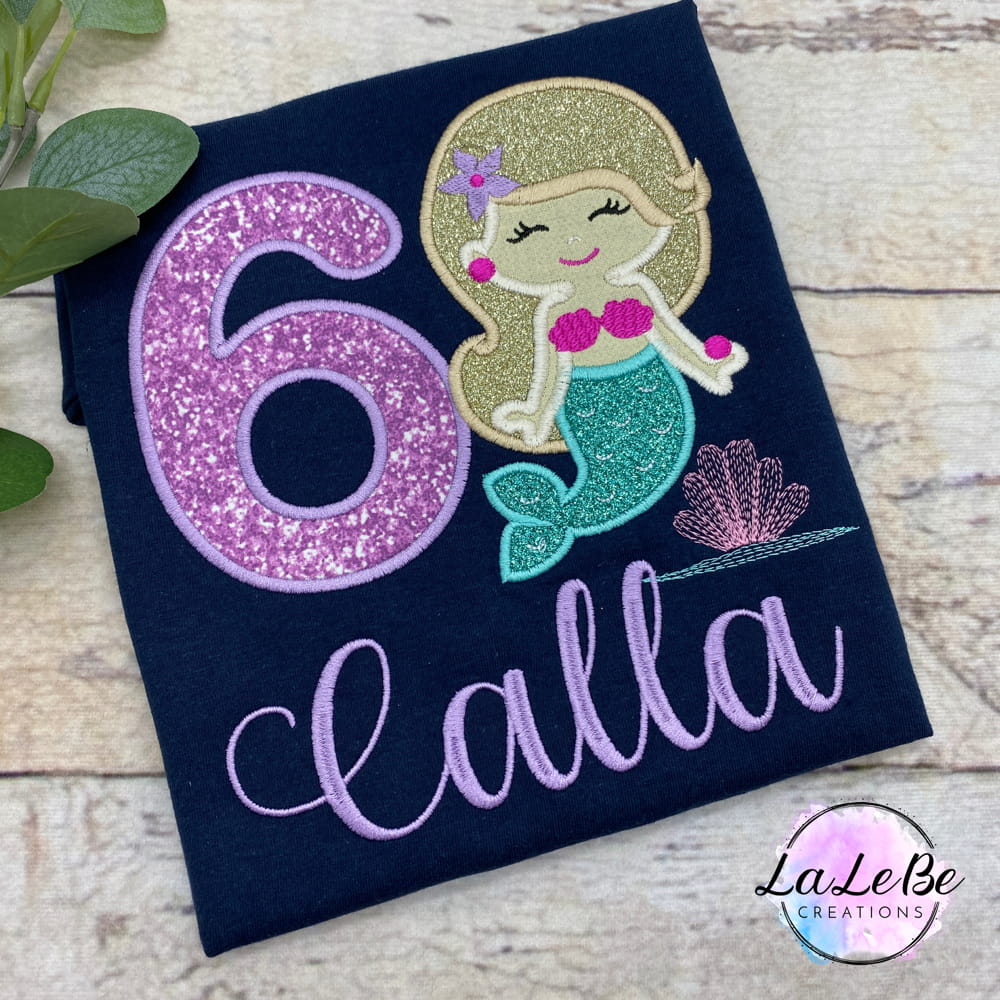 Meerjungfrau Geburtstagsshirt für Mädchen