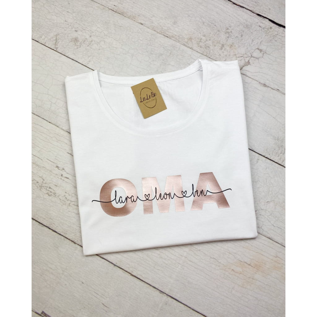 Personalisierte Oma & Opa Partnerlook T-Shirts