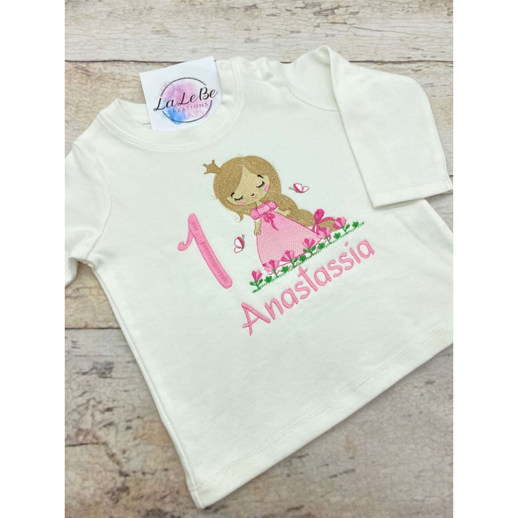Prinzessin Geburtstagsshirt personalisiert mit Name
