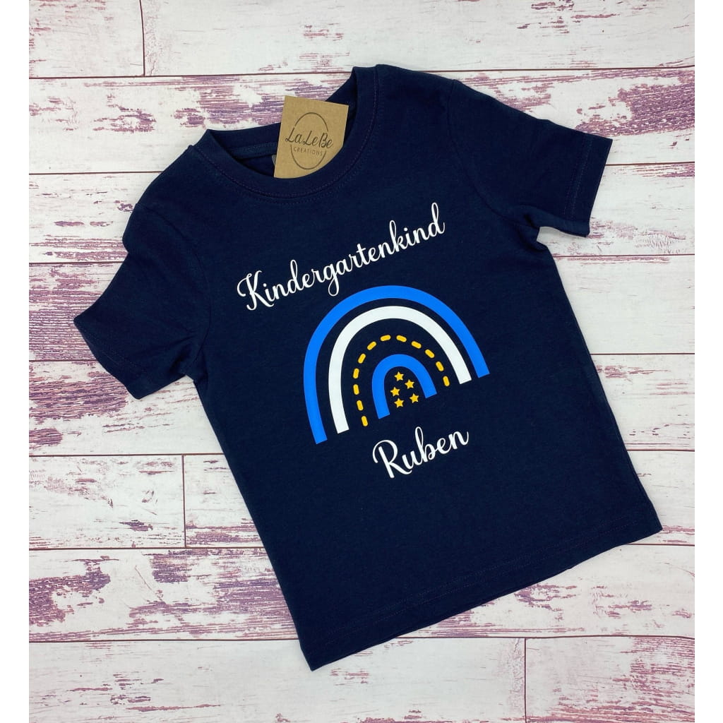 Regenbogen Kindergartenkind Schulkind Turnbeutel T-Shirt
