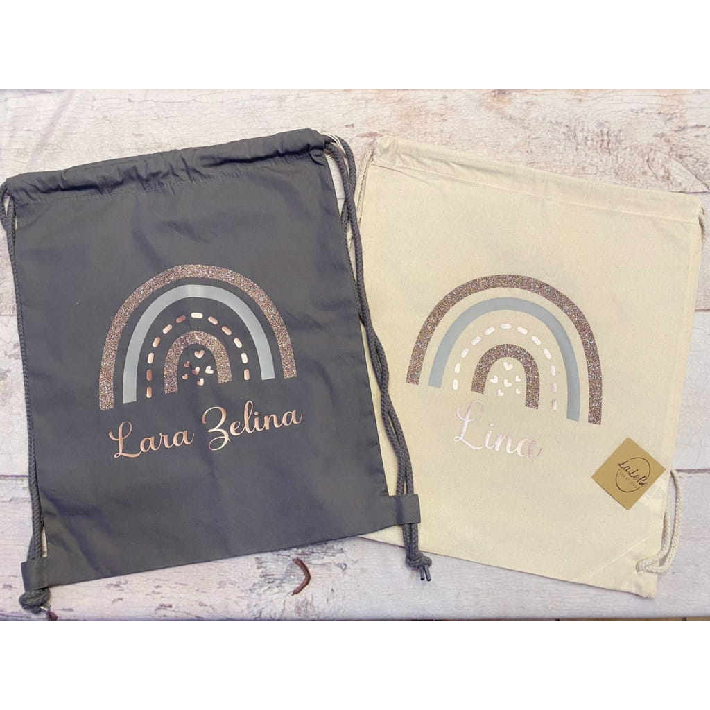 Regenbogen Kindergartenkind Schulkind Turnbeutel T-Shirt