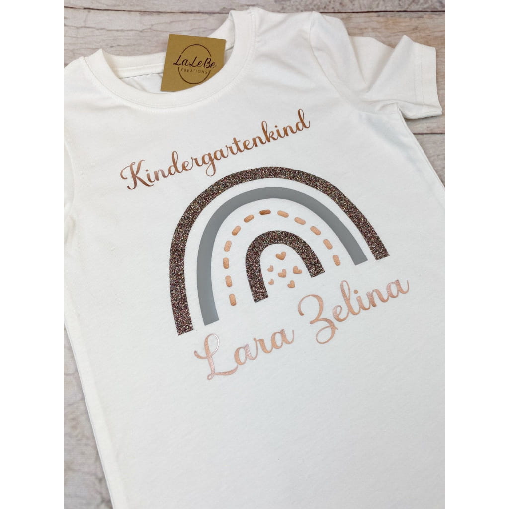 Regenbogen Kindergartenkind Schulkind Turnbeutel T-Shirt
