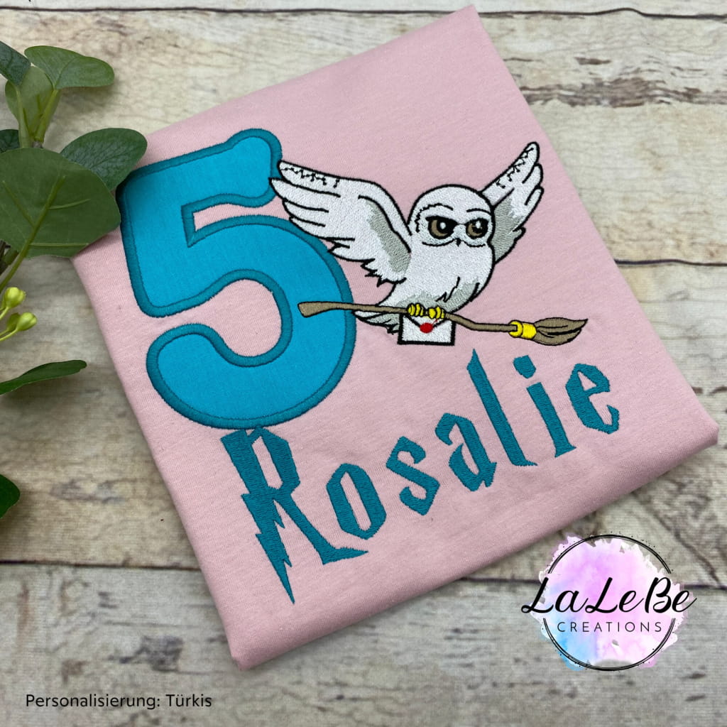 Zauberer-Eule Geburtstagsshirt