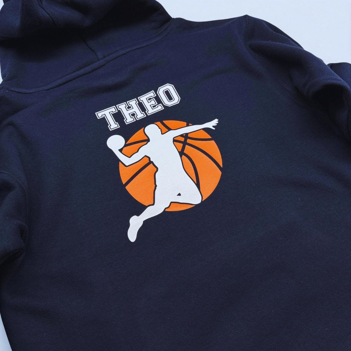 Personalisierter Geburtstags-Hoodie für Jungen – Basketball