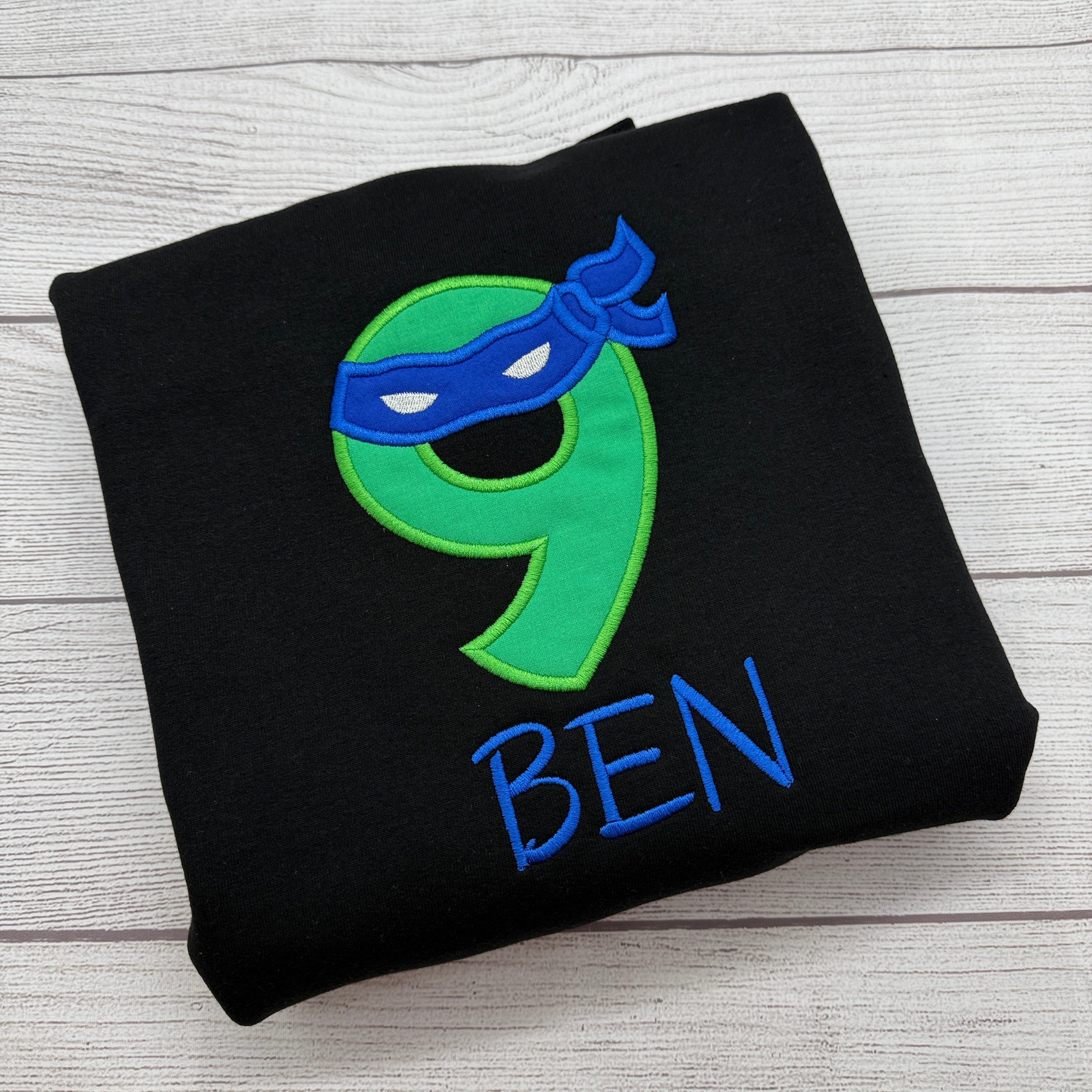Ninja Zahl Geburtstags-T-Shirt für Kinder