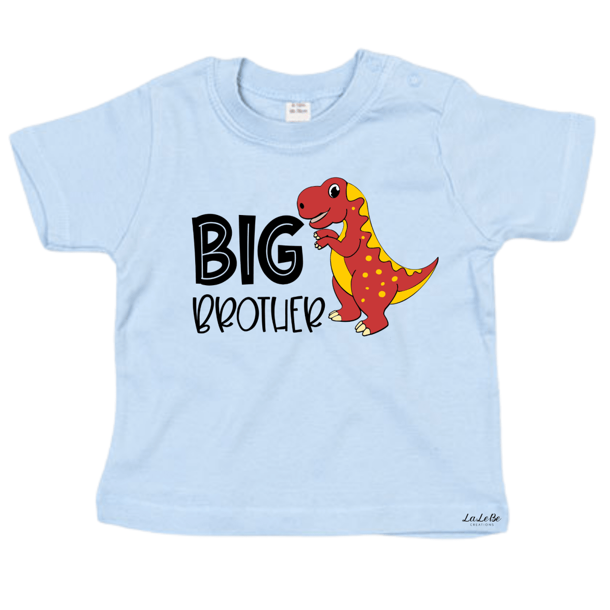 Big Brother Shirt Dinosaurier – Kleinkind T-Shirt hellblau mit T-Rex Druck
