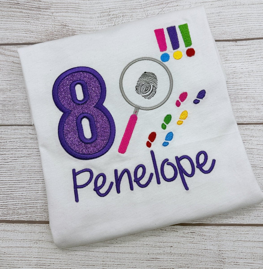 Detektiv Geburtstags-Shirt personalisiert mit Name und Alter (Bild 2 von 2)