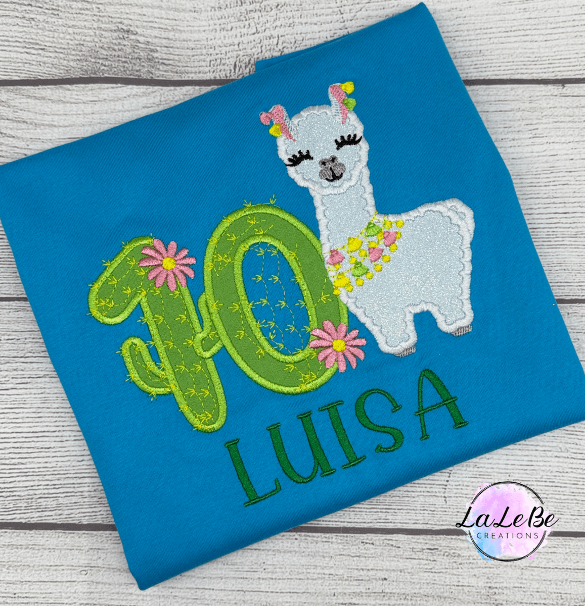 Geburtstagsshirt Lama und Kaktus