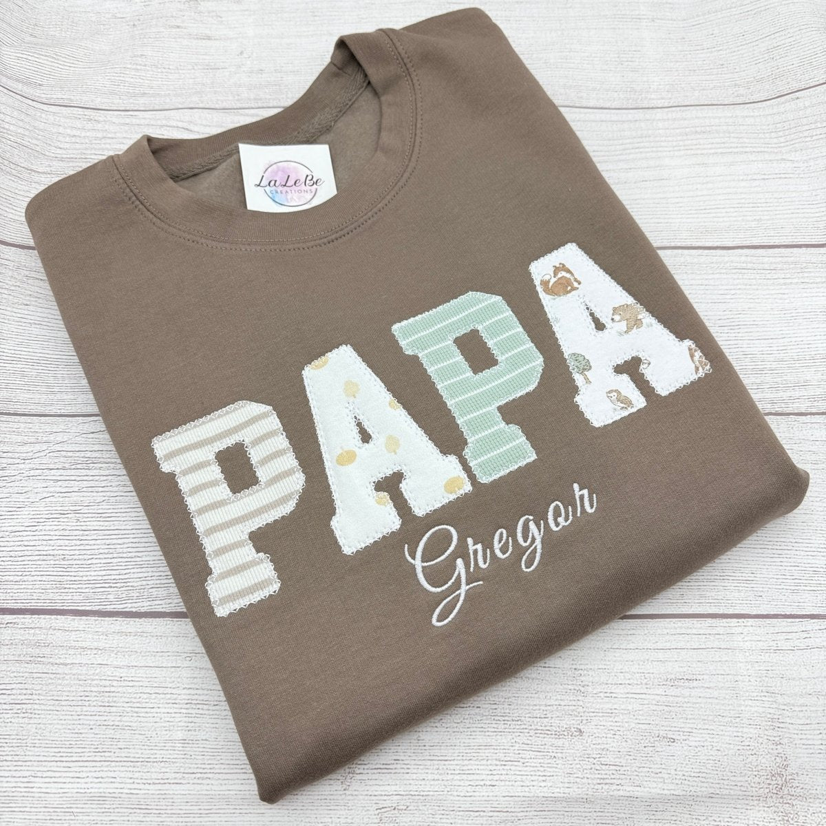 Keepsake Sweatshirt Papa, Familien-Erinnerungssweatshirt, Personalisiert mit Kinderkleidung (Bild 2 von 6)