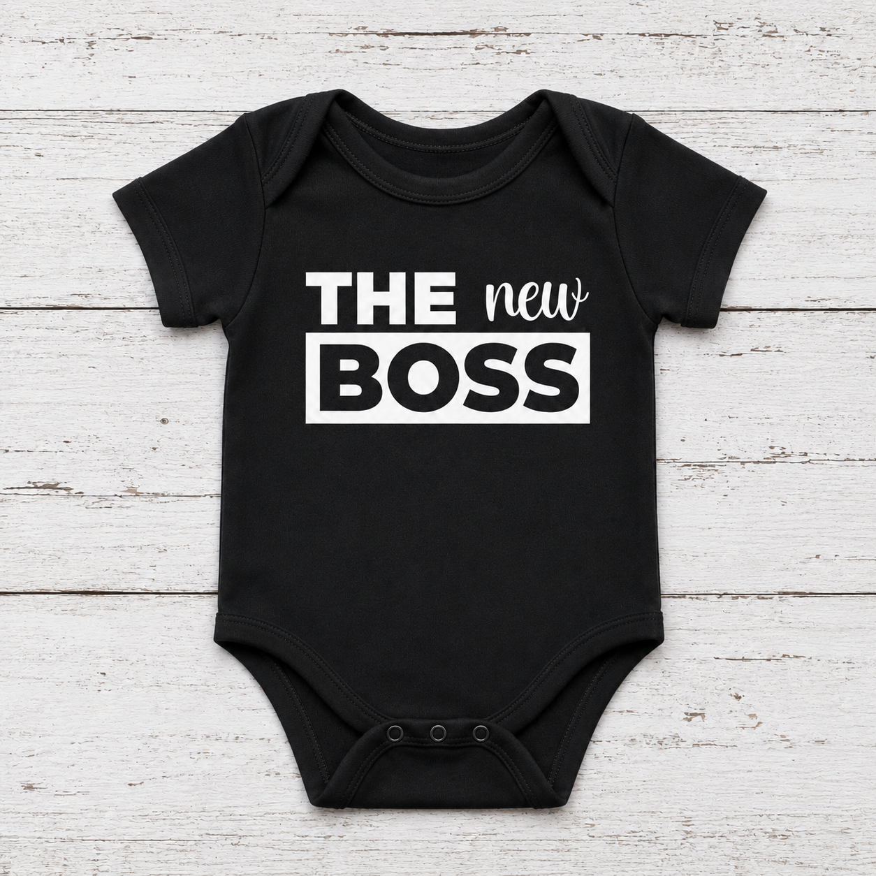 The New Boss – Babybody & T-Shirt Kinder (Boss Partnerlook Set)