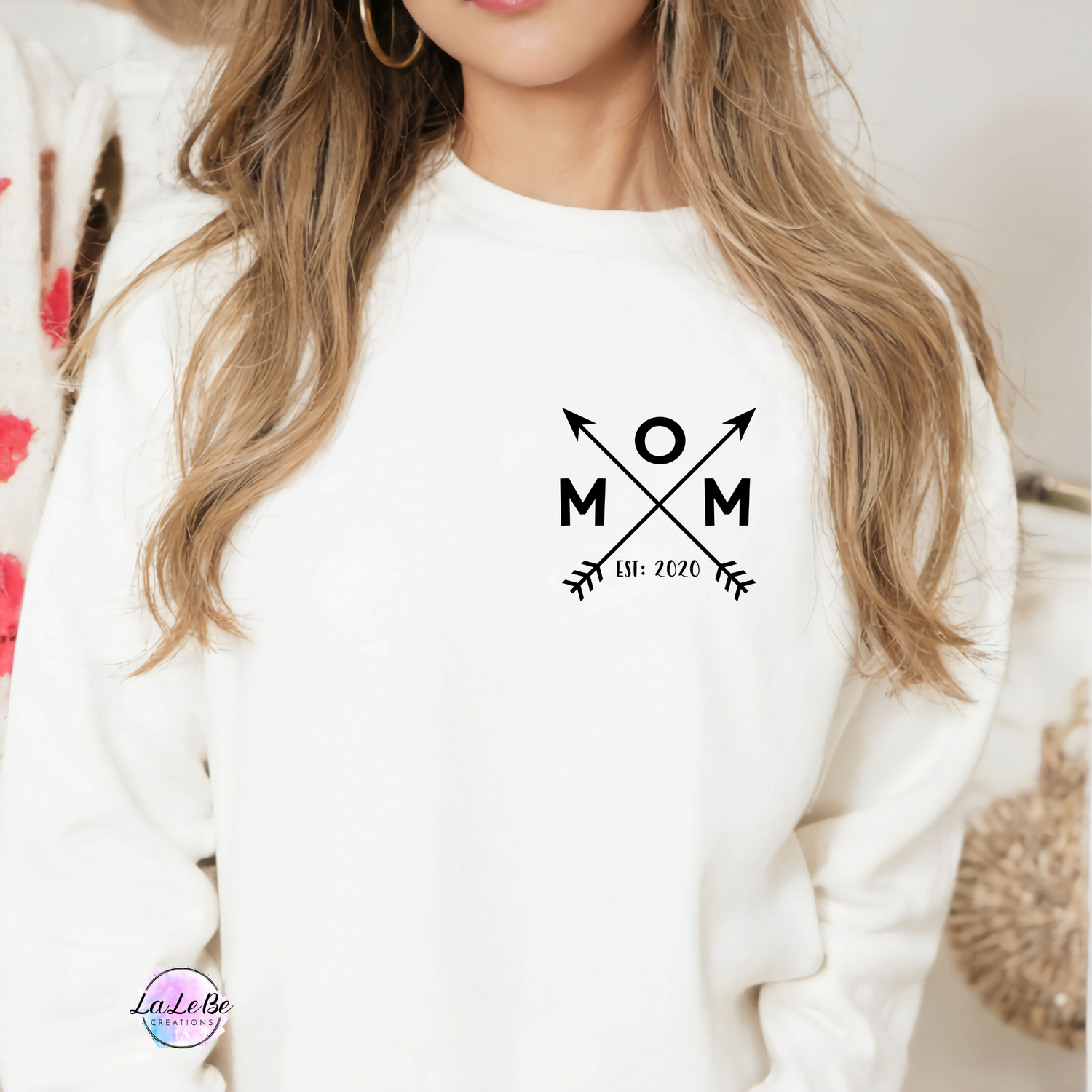 Sweatshirt Mama mit dem Geburtsjahr des Kindes - lalebecreations.de