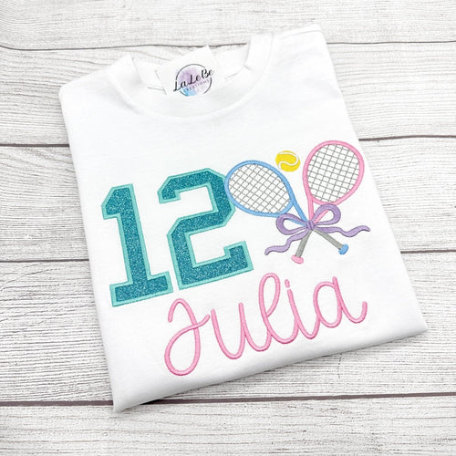 Besticktes Geburtstags-T-Shirt für Mädchen – Personalisiert