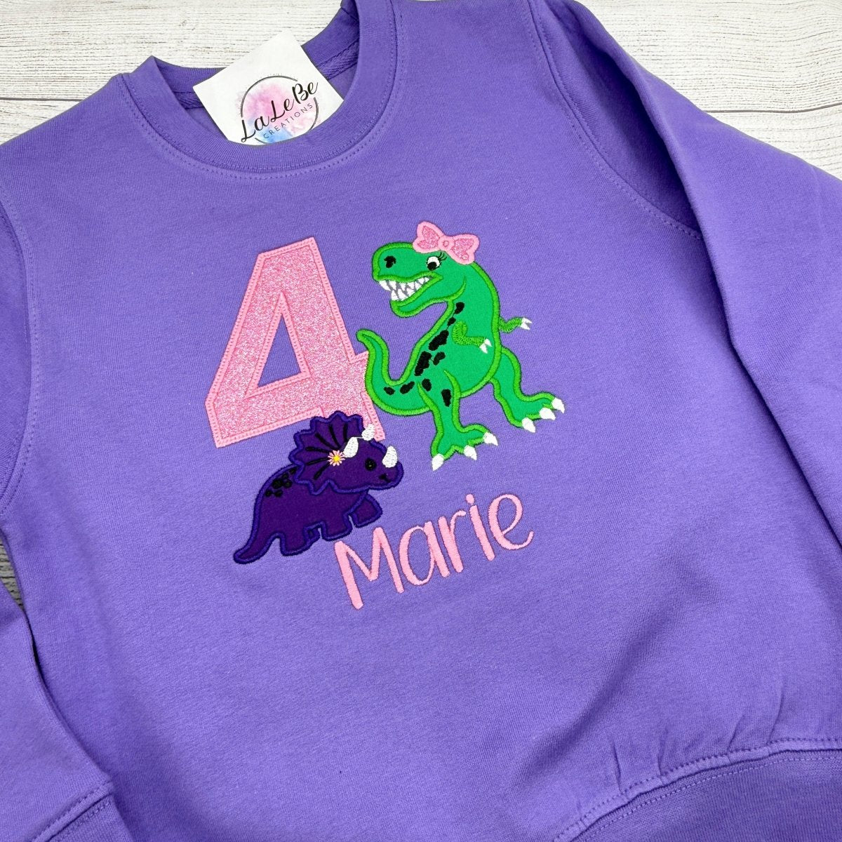 Personalisiertes Dinosaurier Geburtstagsshirt (Bild 2 von 3)