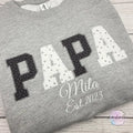 Keepsake Sweatshirt Papa Familien-Erinnerungssweatshirt