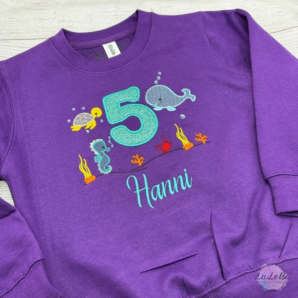 Unter Wasser Geburtstagsshirt - Personalisiert mit Name