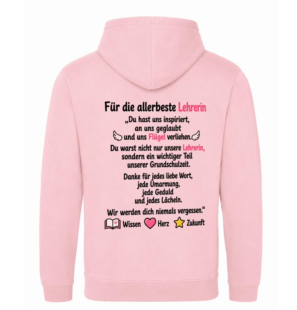 Lehrerin Hoodie personalisiert – Abschiedsgeschenk mit Klassenmotiv (Bild 2 von 2)