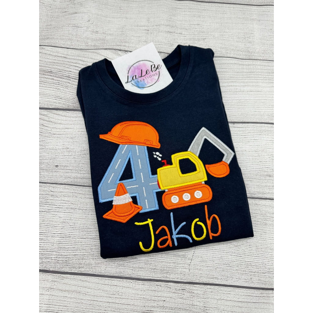 Bagger Geburtstags - Shirt für Jungen - Perfekt für Bagger Party - lalebecreations.de
