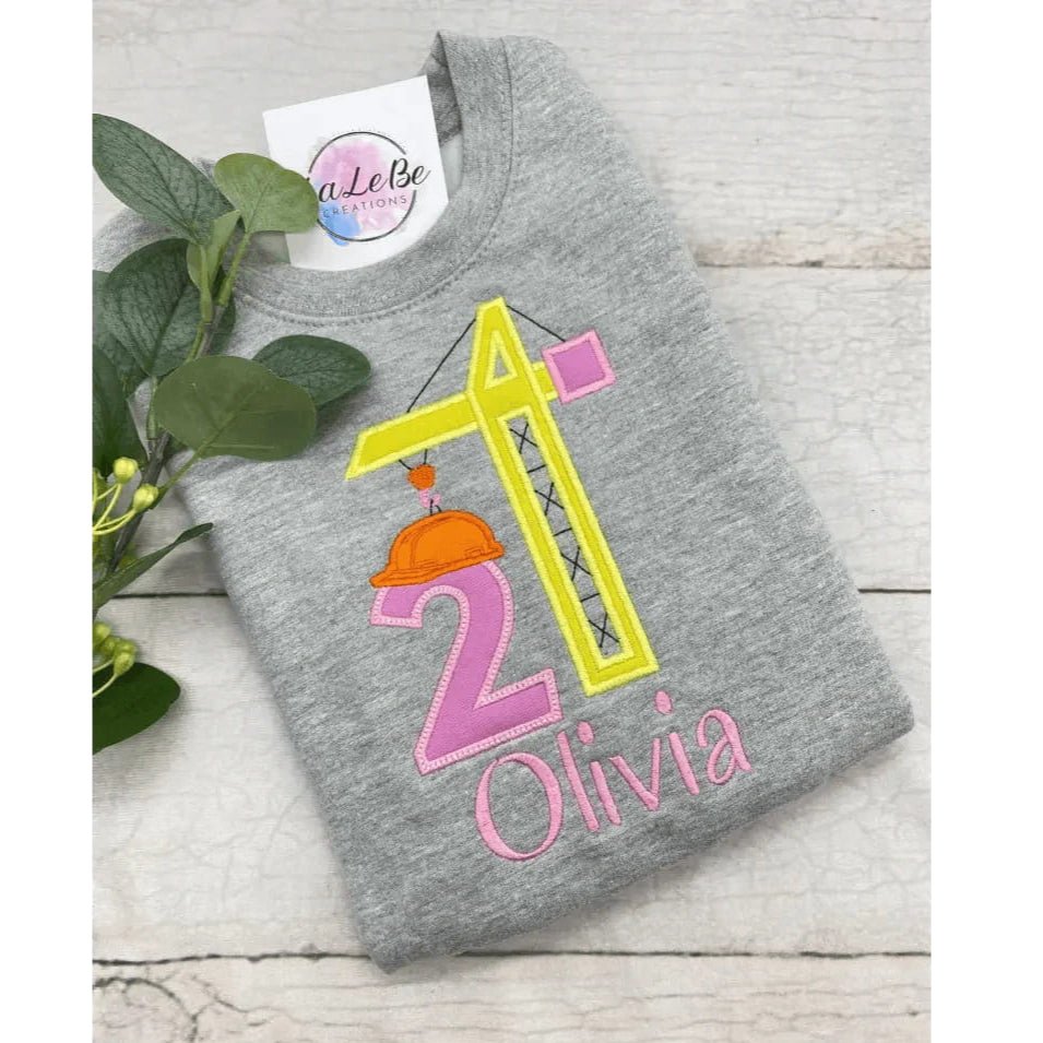 Baustelle Geburtstags- Pullover für Kinder