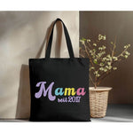 Bestickte Baumwolltasche Mama - lalebecreations.de