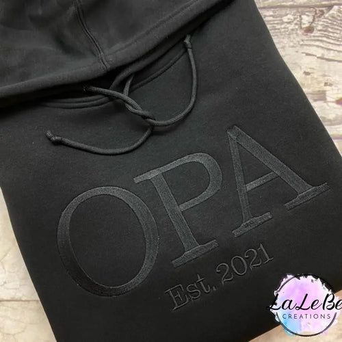 Bestickter Opa-Kapuzenpullover als Geschenkidee