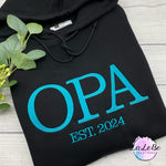Bestickter Opa - Kapuzenpullover als Geschenkidee - lalebecreations.de