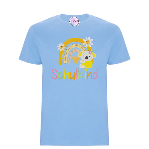 Besticktes T-Shirt zum ersten Schultag mit Koala-