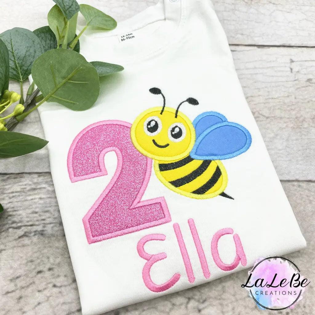 Biene Personalisiertes Geburtstagsshirt - lalebecreations.de