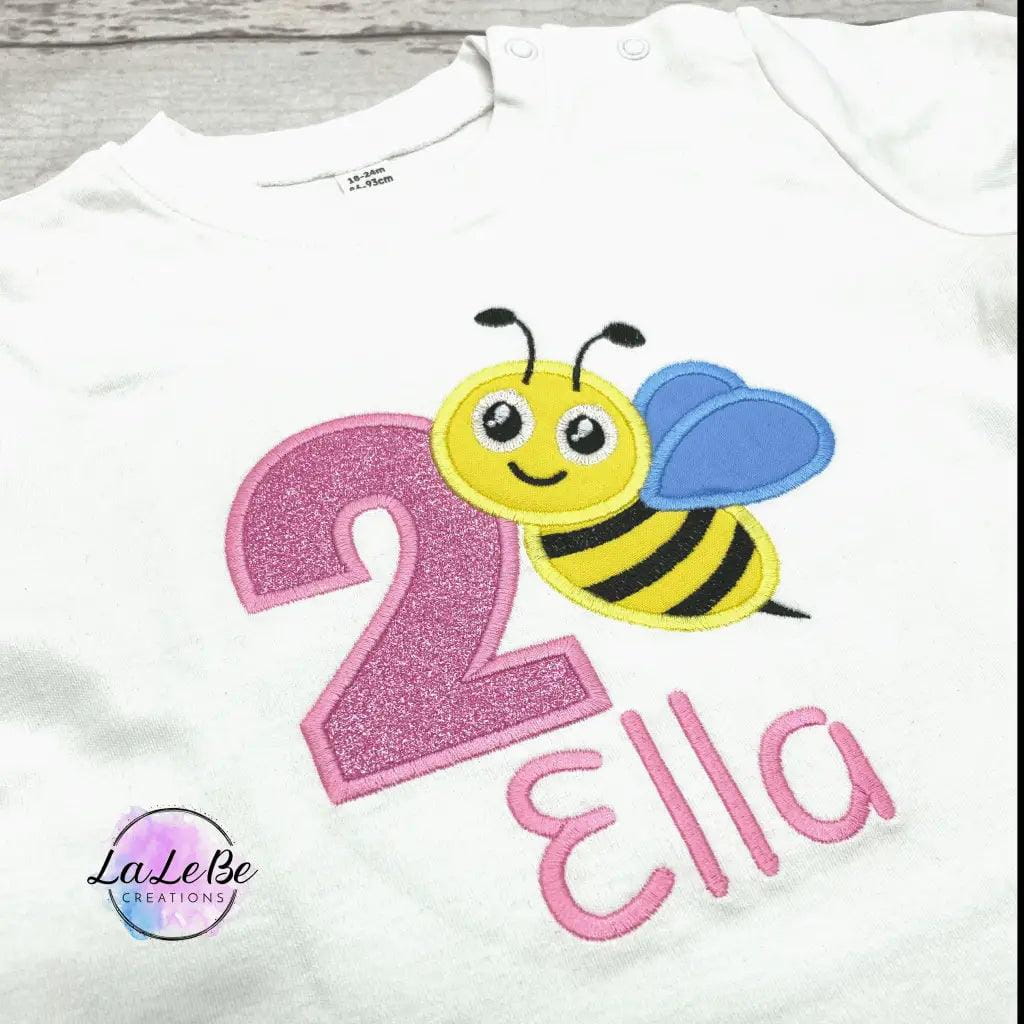 Biene Personalisiertes Geburtstagsshirt - lalebecreations.de