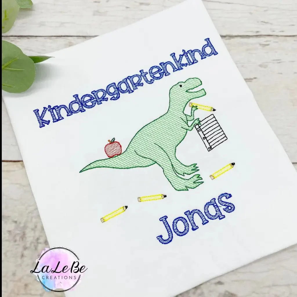 Dinosaurier Kindergartenkind T-Shirt - lalebecreations.de