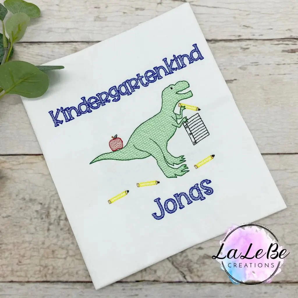Dinosaurier Kindergartenkind T-Shirt - lalebecreations.de