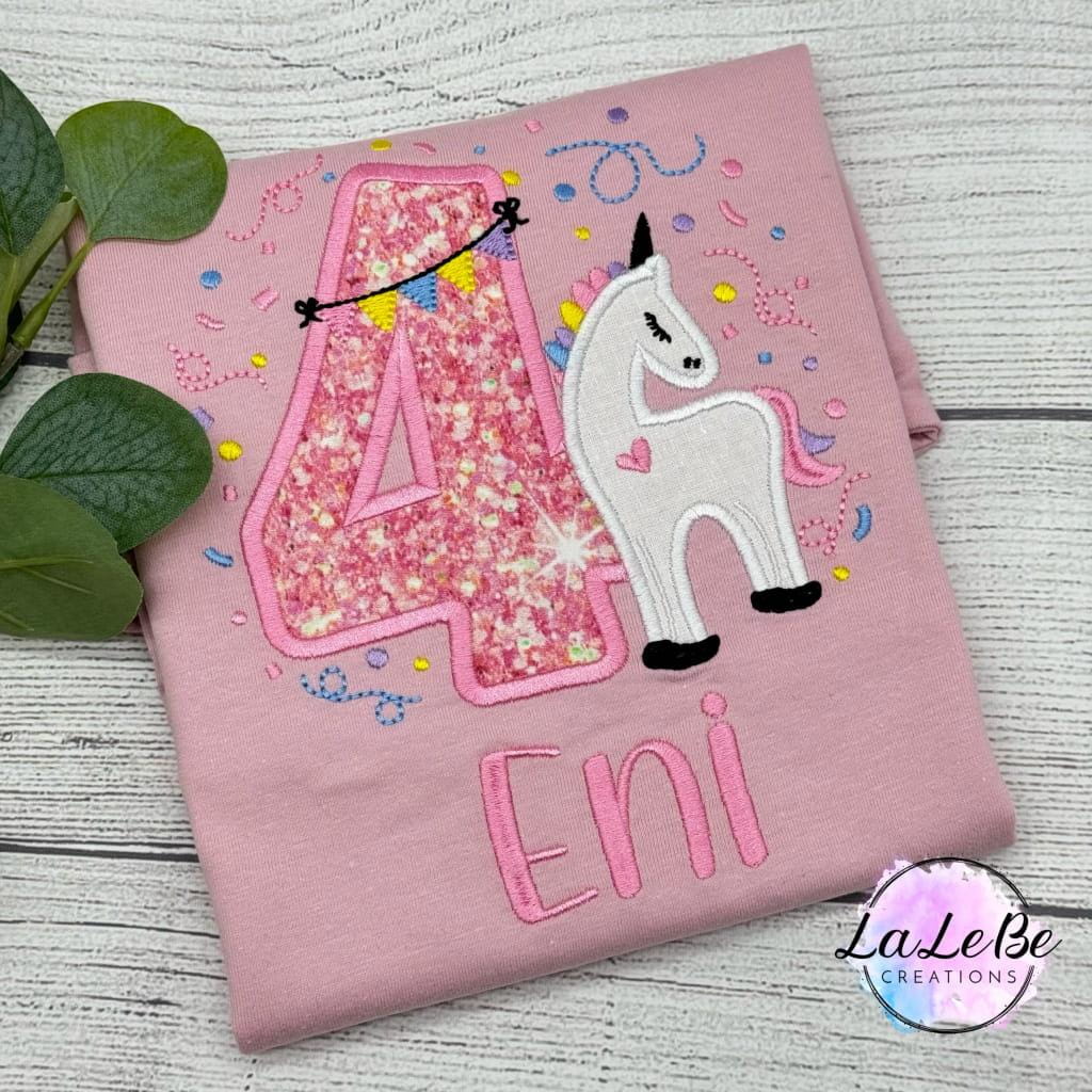 Einhorn Geburtstagsshirt für Mädchen