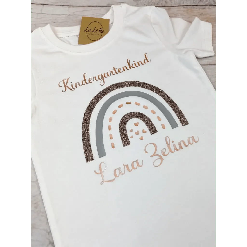 Einschulung T-Shirt mit Regenbogen Motiv - lalebecreations.de