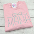 Elegantes Mama-Sweatshirt mit Schleifen-Stickerei