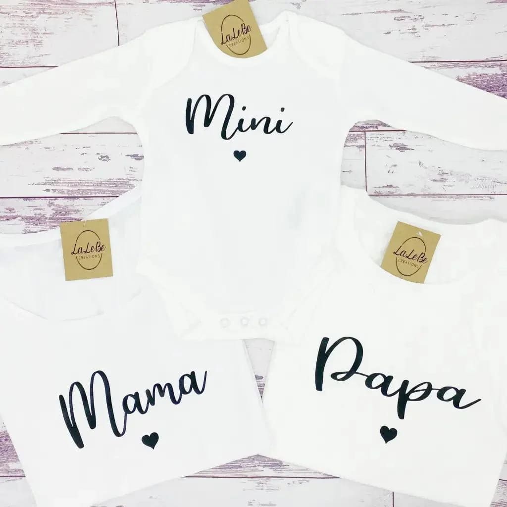 Familienoutfit Mama Papa Mini - lalebecreations.de
