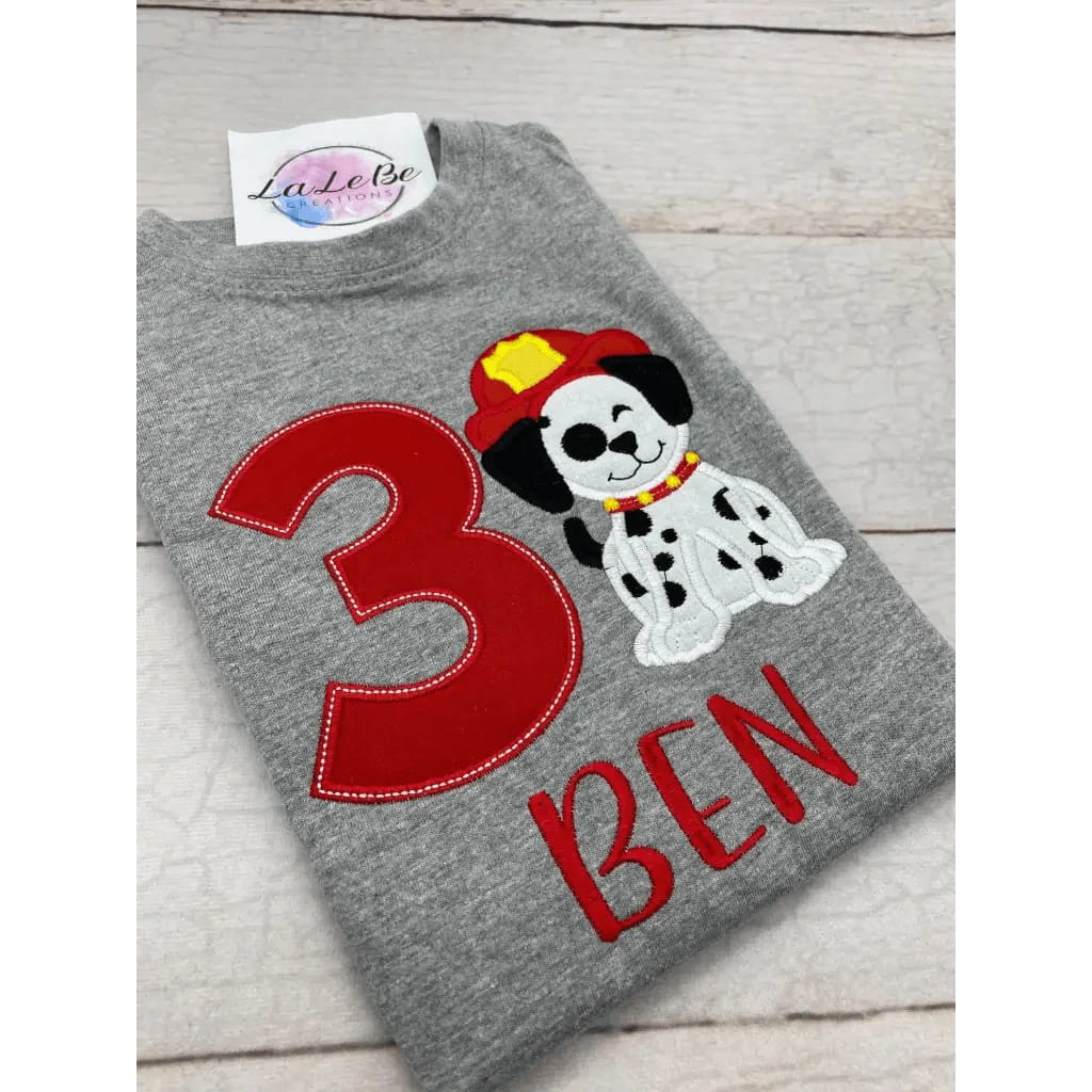 Feuerwehr Hund Geburtstagsshirt - lalebecreations.de
