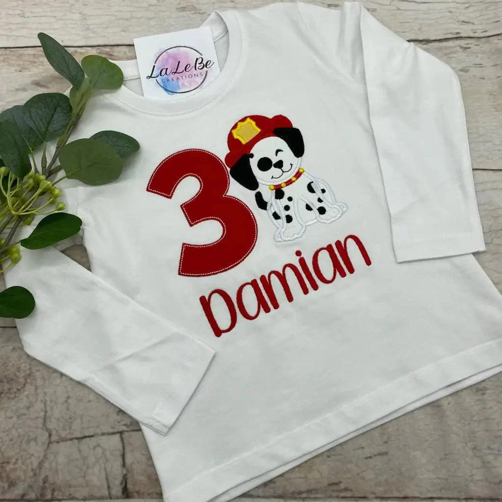 Feuerwehr Hund Geburtstagsshirt - lalebecreations.de