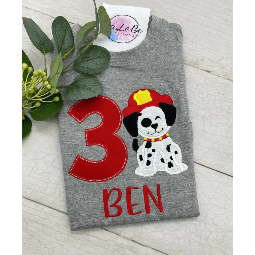 Feuerwehr Hund Geburtstagsshirt