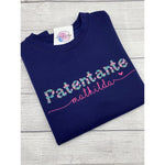 Floral Patentante Sweatshirt personalisiert mit Name - lalebecreations.de