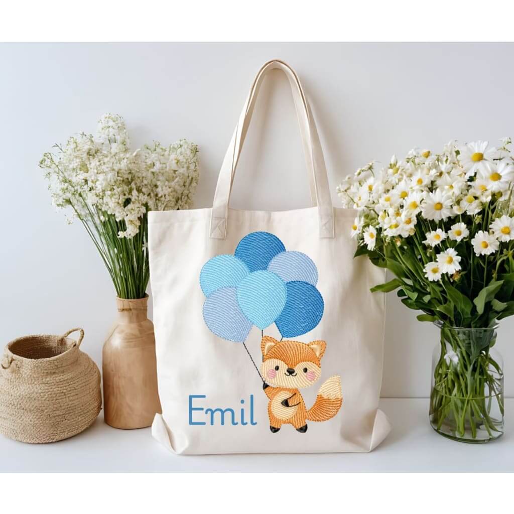 Fuchs - Tasche als Wechselkleidung für den Kindergarten oder die Schule - lalebecreations.de